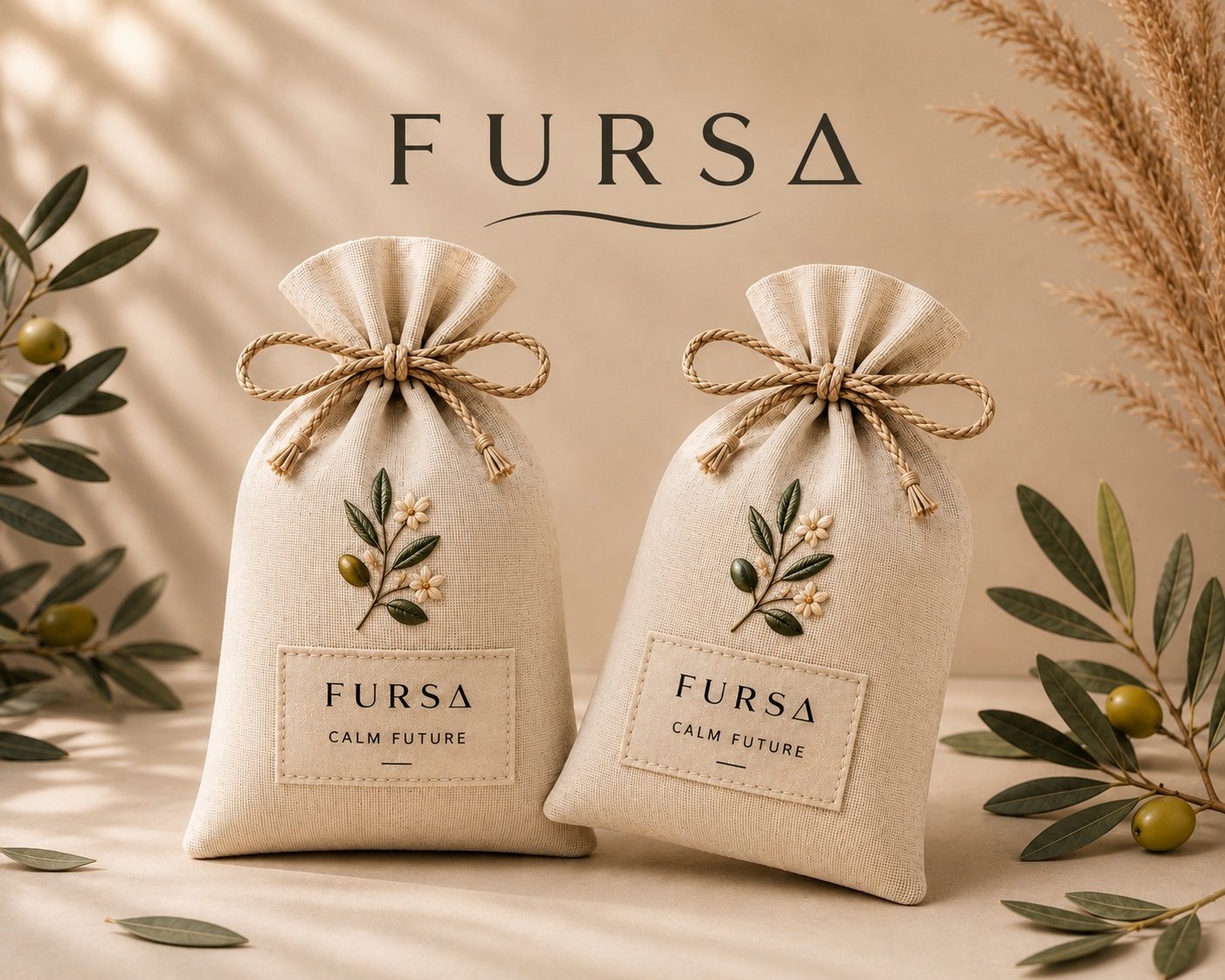Fursd fragrance bag styled in a warm luxury home setting